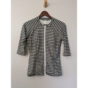 Sea Level Australia Chamarel 3/4 Sleeve Rash Vest Guard Swim Top Tankini US 8